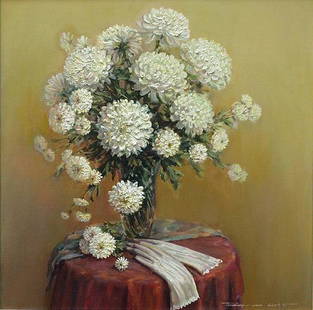 Oil painting Autumn still life Vemfialov: NoBen 3 *** ABOUT THIS PAINTING *** * TITLE: "Autumn still life" * ARTISTS: Vemfialov * SIZE: 100x62 cm/'39.37x24.40 inches' * MEDIUM: oil, canvas * HAND PAINTED: Original painting from our