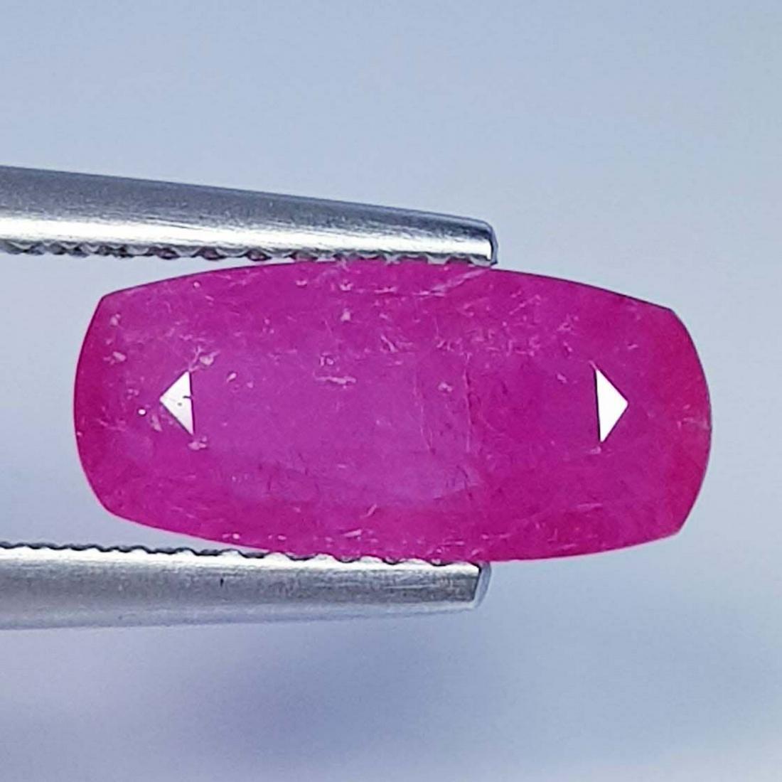 1.82 Ct  Natural Ruby Cushion Cut (1 of 2)