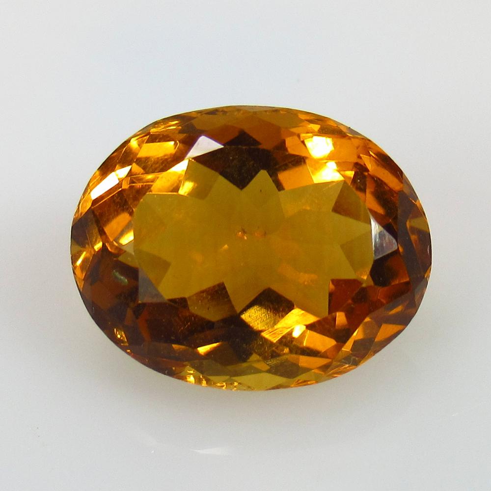 9.39 Ctw Natural Citrine Oval Cut (1 of 2)