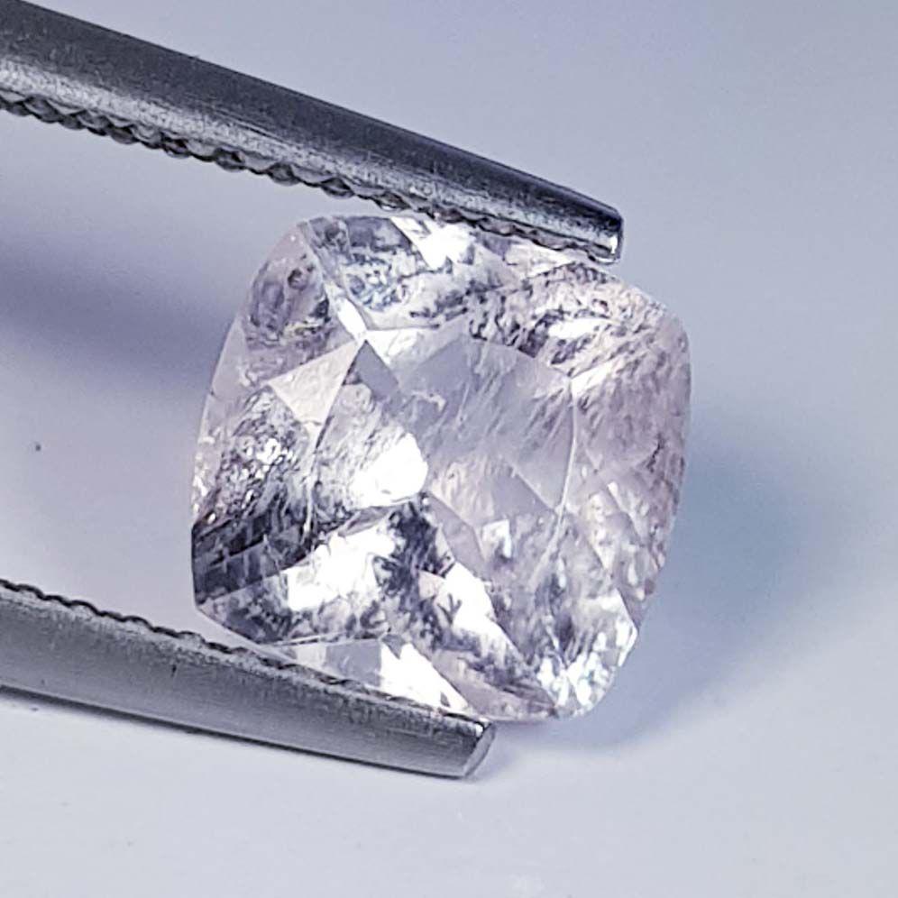Natural Morganite Cushion Cut 1.45 ct: No Reserve! Title: Natural Morganite Cushion Cut 1.45 ct Color/Clarity: SI - SI-1 Carat Weight: 1.45 Size/Dimensions: 7.50 x 7.30 x 4.50 Additional Information: Cushion - Brazil Shipping: Domestic: F