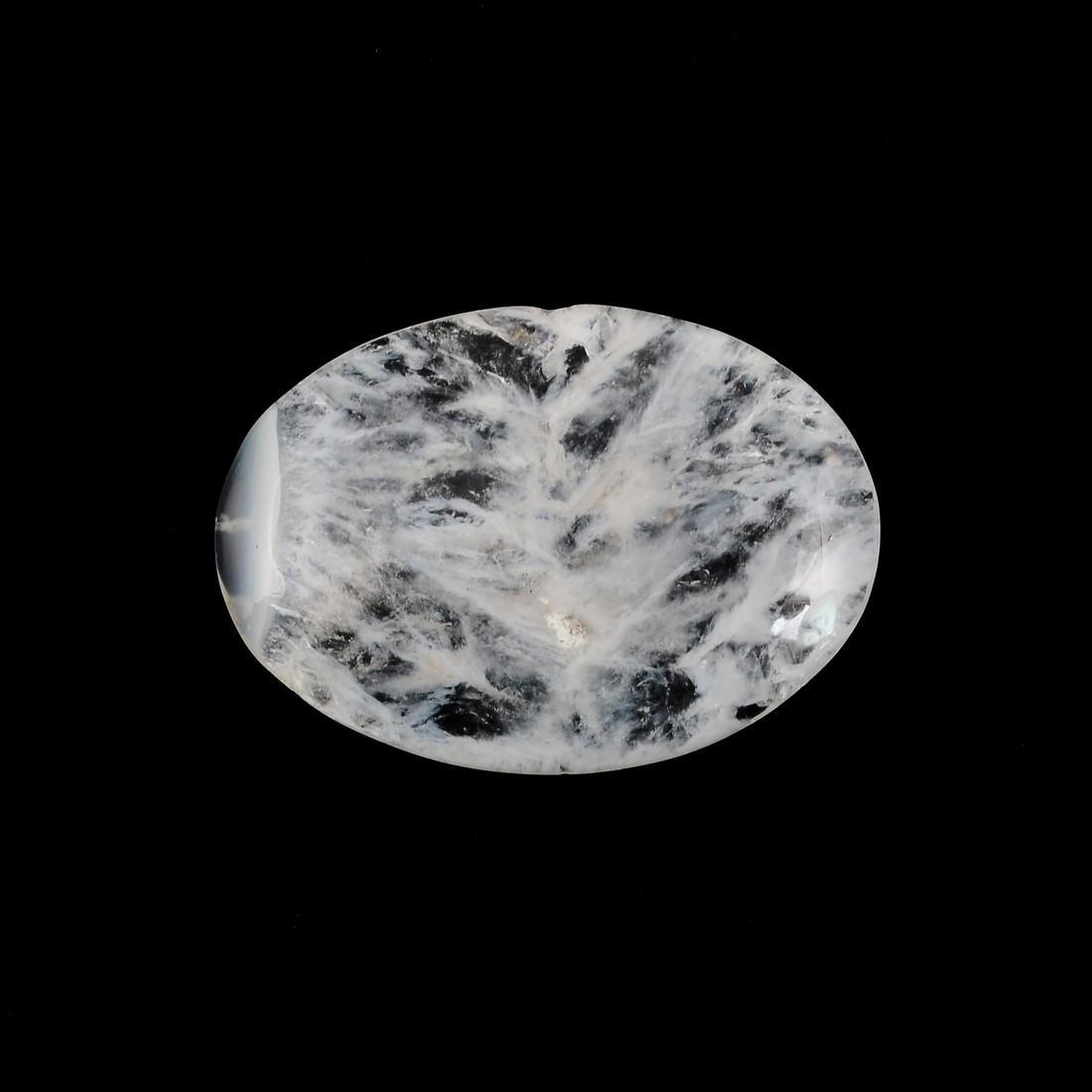 30.80 Carat Natural Oval White Agate Loose Gemstone 1 Pieces (1 of 7)