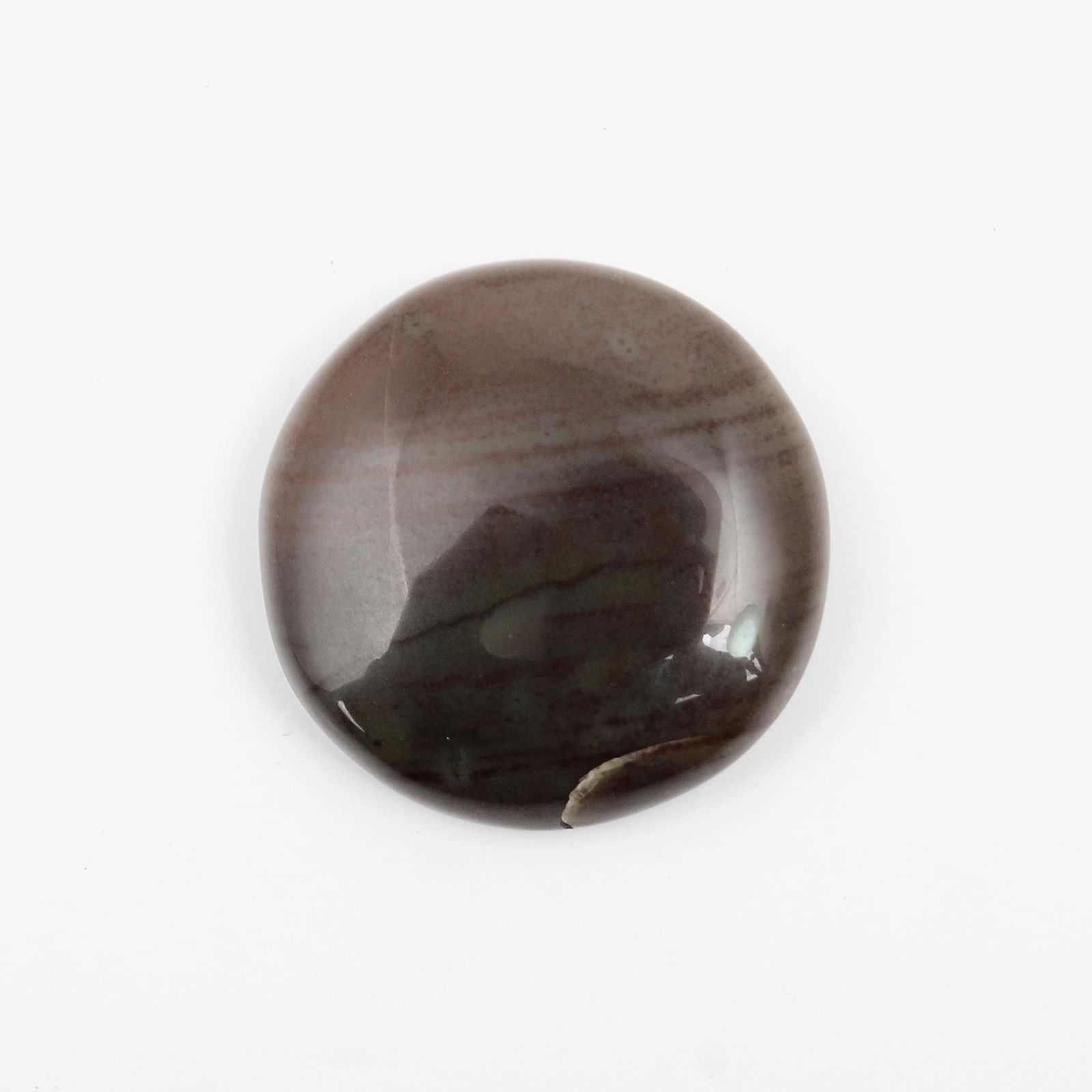 26.00 Carat Brown Color Natural Round Jasper Loose Gemstone 1 Pieces: No Reserve! Title: 26.00 Carat Brown Color Natural Round Jasper Loose Gemstone 1 Pieces Brand: Gems Trading Center Gemstones: Jasper Carat Weights: 26 Size/Dimensions: 6H x 23L x 23W mm Shipping: Dome