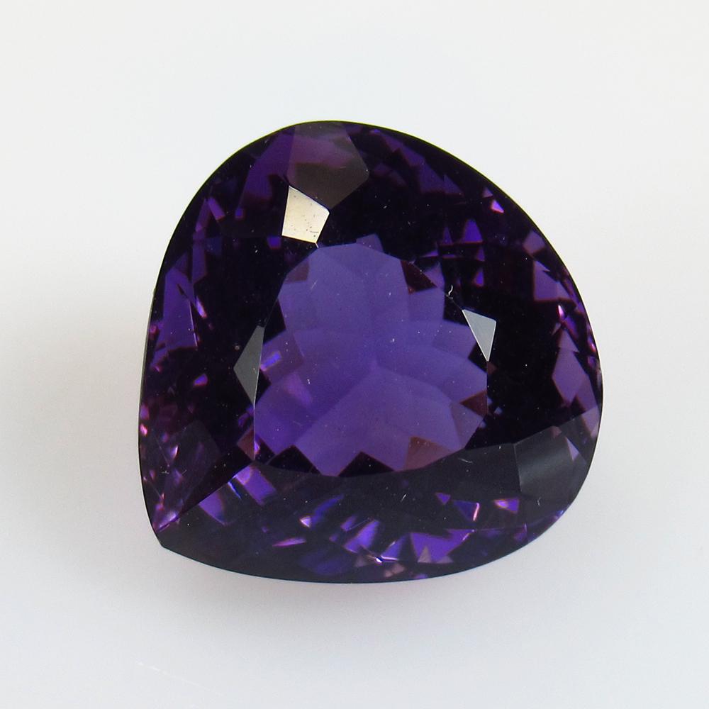 15.71 Ctw Natural Purple Amethyst Pear Cut (1 of 2)
