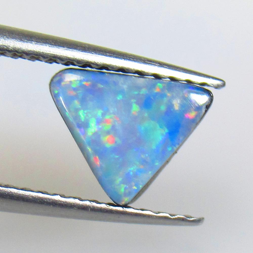 1.78 Ctw Natural Australian Doublet Opal Trillion Cabochon: No Reserve! Title: 1.78 Ctw Natural Australian Doublet Opal Trillion Cabochon Stone Clarity: Opaque Gemstones: Australian Duoblet Opal Carat Weights: 1.78 Size/Dimensions: 7.10 x 6.50 x 4.30 mm Additi