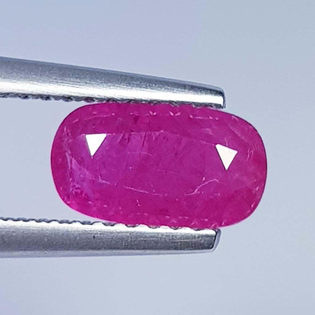 1.13 Ct  Natural Ruby Cushion Cut (1 of 2)