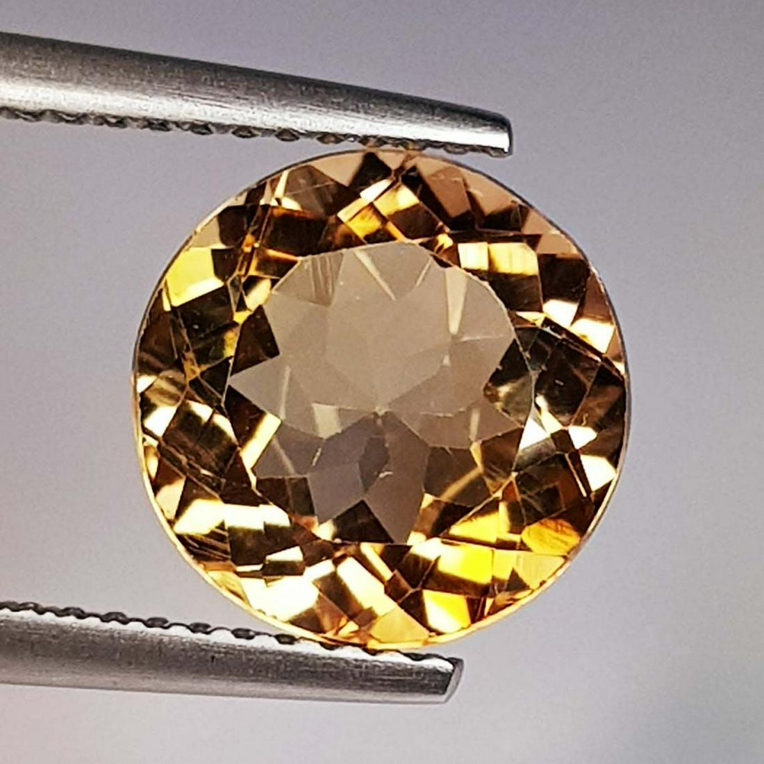 4.33 ct Natural Champagne Topaz Round Cut (1 of 2)