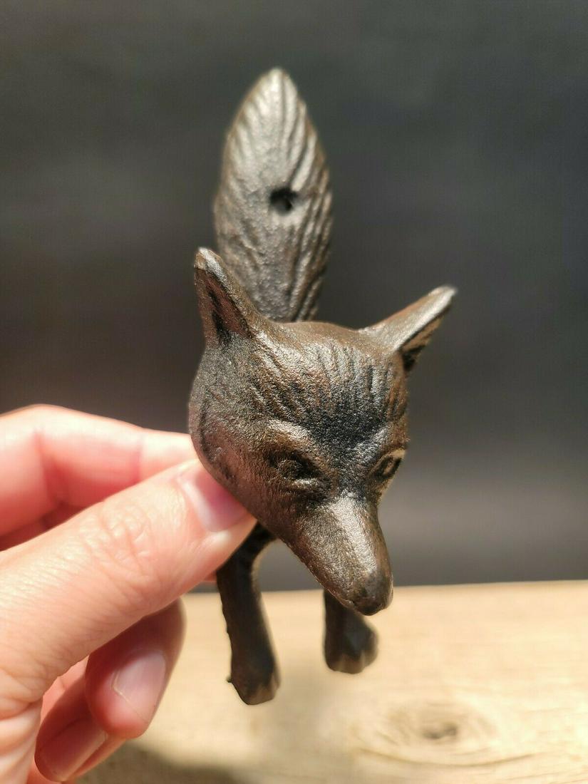 Cast Iron FOX Head DOOR KNOCKER Hardware (1 of 12)