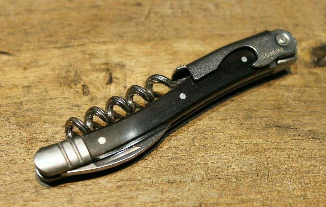 Laguiole Corkscrew with Black Horn Handles Vintage Style (1 of 11)