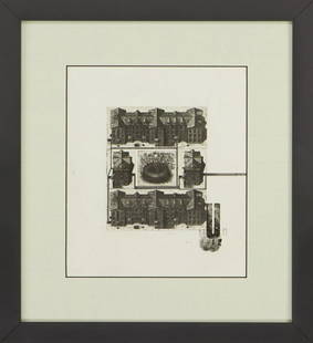 Shelter etching, Makov Pavlo: Title: "Shelter" etchingArtist: Makov PavloMedium: Paper, etching on copperDate/Period: 2017Additional Information: 5% of the purchase amount will be transferred to the fund for humanitarian aid to