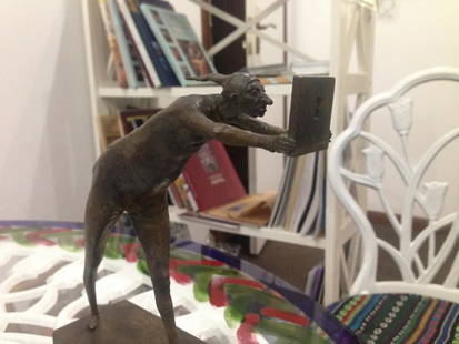 Information extraction bronze sculpture, Shevchuk Dmitry: Title: "Information extraction" bronze sculptureArtist: Shevchuk DmitryMedium: BronzeDate/Period: 2021Additional Information: 5% of the purchase amount will be transferred to the fund for