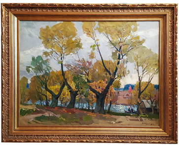 Three willows oil painting, Kokin Mikhail