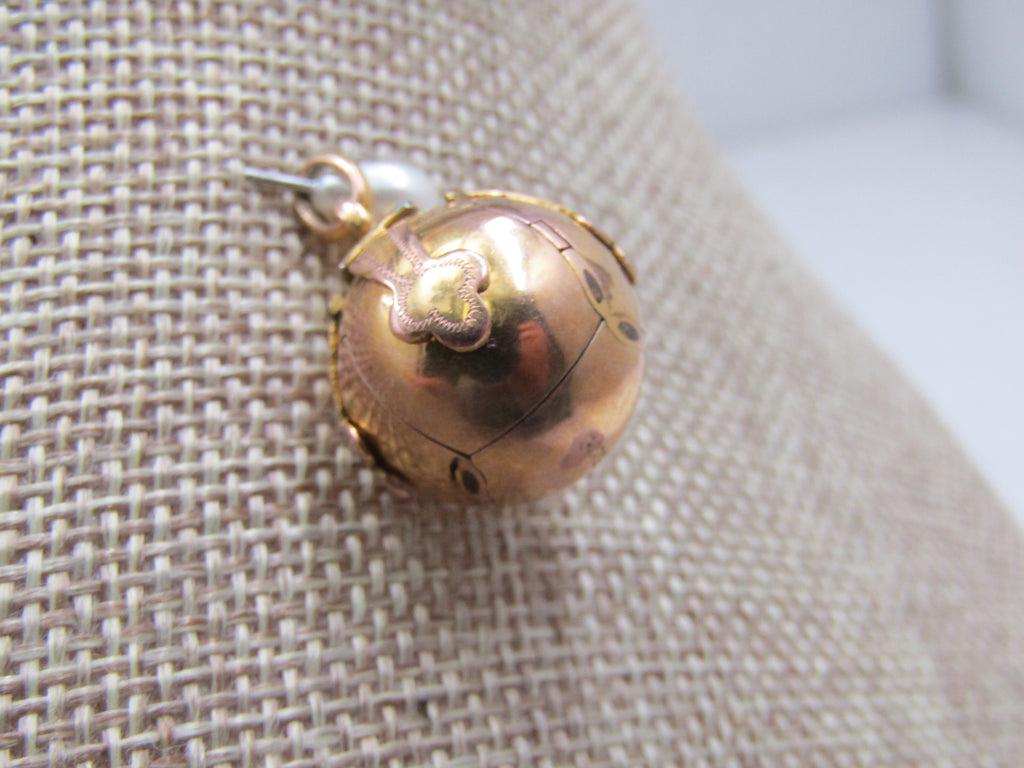 Victorian 9kt Masonic Puzzle Ball Pendant/Fob. Circa 1910, Cruicform Puzzle (1 of 9)