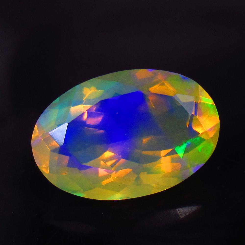 3.48 Ctw Natural Multi-Color Fire Opal Oval Cut (1 of 2)