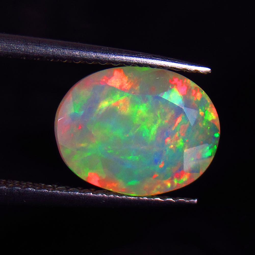 2.23 Ctw Natural Multi-Color Fire Opal Oval Cut (1 of 2)