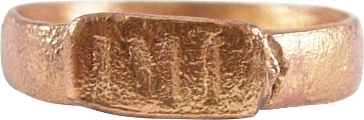 MEDIEVAL EUROPEAN RING, C.10TH-14TH C AD, SZ 10 1/2 (1 of 3)