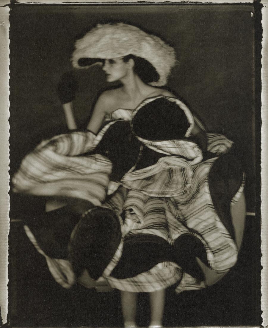 SARAH MOON - Garden Party, 1998: Artist: Sarah Moon Title: Garden Party, 1998 Medium: Photo Litho, 2001, Italy Dimensions: 7x8.55" Description: Heat Wax Mounted on 8.5x11" Conservation Board Artist Bio: Sarah Moon (1941) previously k