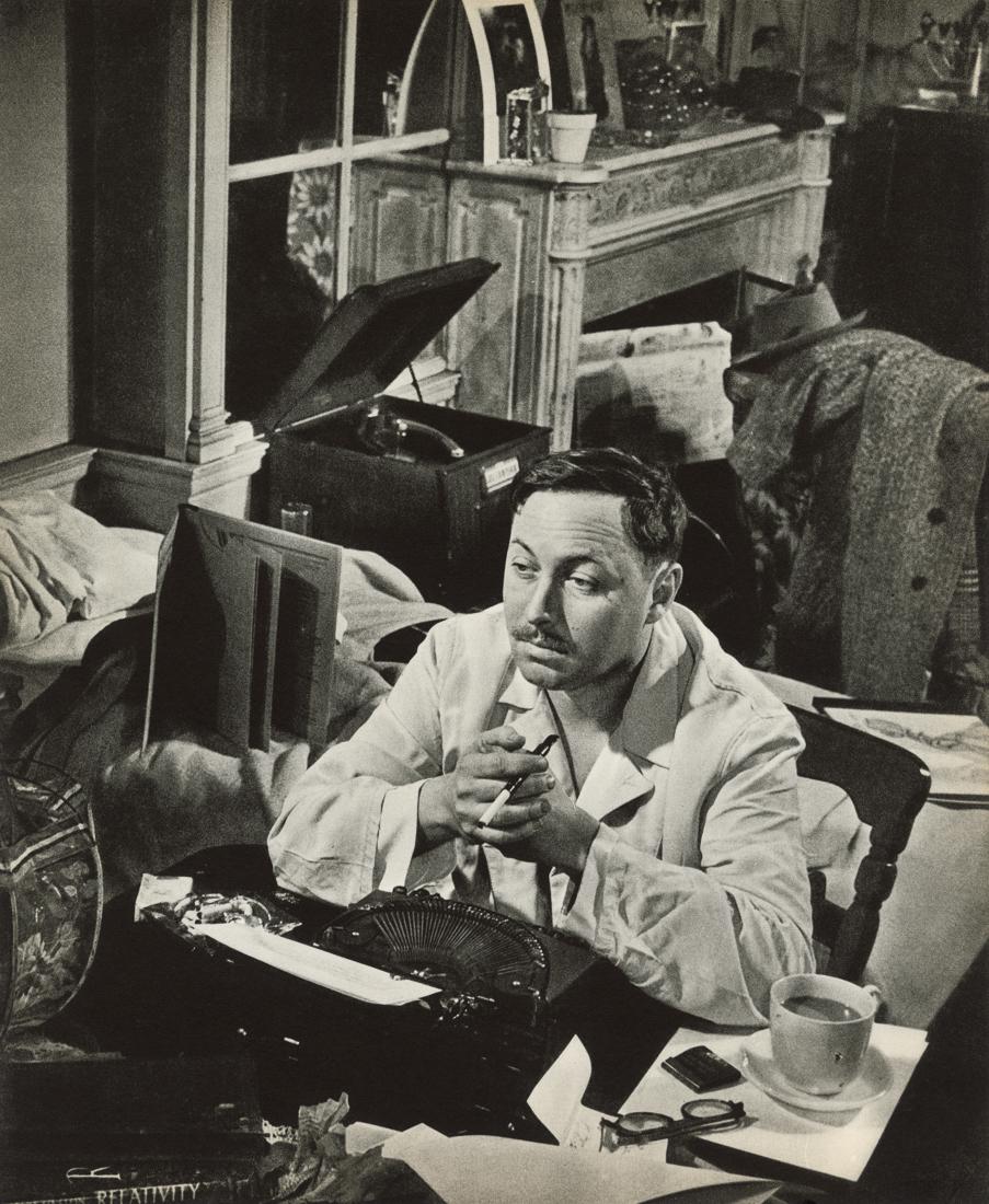 W. EUGENE SMITH - Tennessee Williams: Artist: W. Eugene Smith Title: Tennessee Williams Medium: Photogravure, 1960, Germany Dimensions: 9.7x11.8" Description: Heat Wax Mounted on 12x16" Conservation Board Artist Bio: W. Eugene Smith (1918