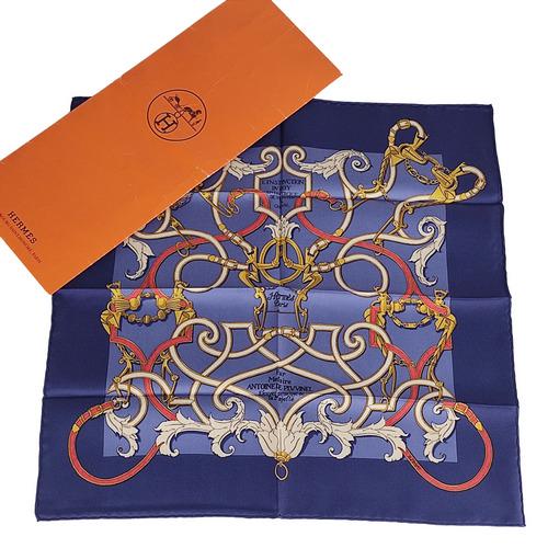 HERMES "L'instruction Duroy" pure silk scarf. (1 of 11)