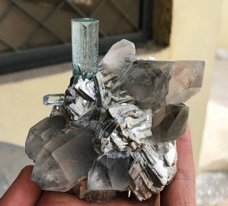 Natural & Unheated~ Blue Aquamarine Mineral Specimen