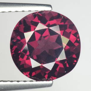 4.10 CTS NATURAL RHODOLITE GARNET ROUND SHAPE GOOD LUSTER LOOSE GEMSTONES: Title: 4.10 CTS NATURAL RHODOLITE GARNET ROUND SHAPE GOOD LUSTER LOOSE GEMSTONES Carat Weights: 4.10 Size/Dimensions: 9 x 9 x 6 MM Additional Info: CLARITY VVS Reserve: $45.00 Shipping:Domestic: