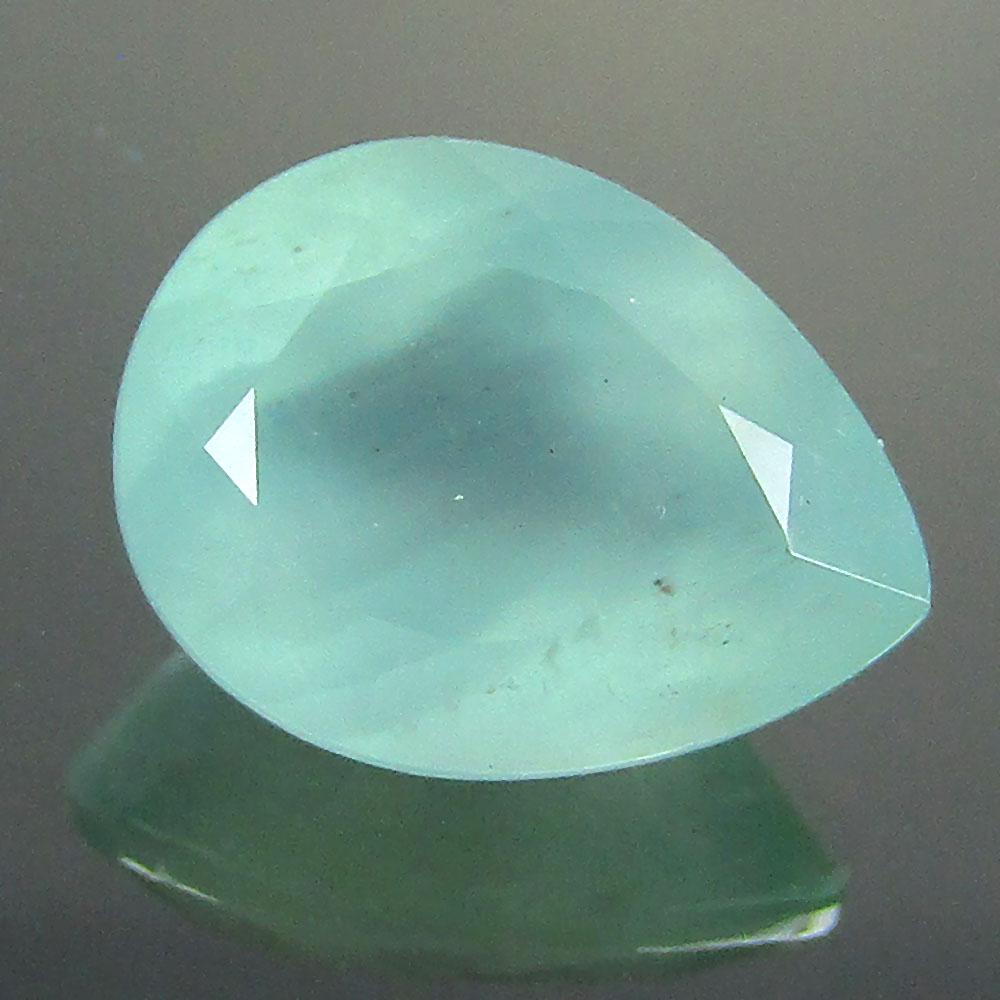 4.35 CTS NATURAL AQUAMARINE PEAR SHAPE GOOD COLOR LOOSE GEMSTONES (1 of 3)