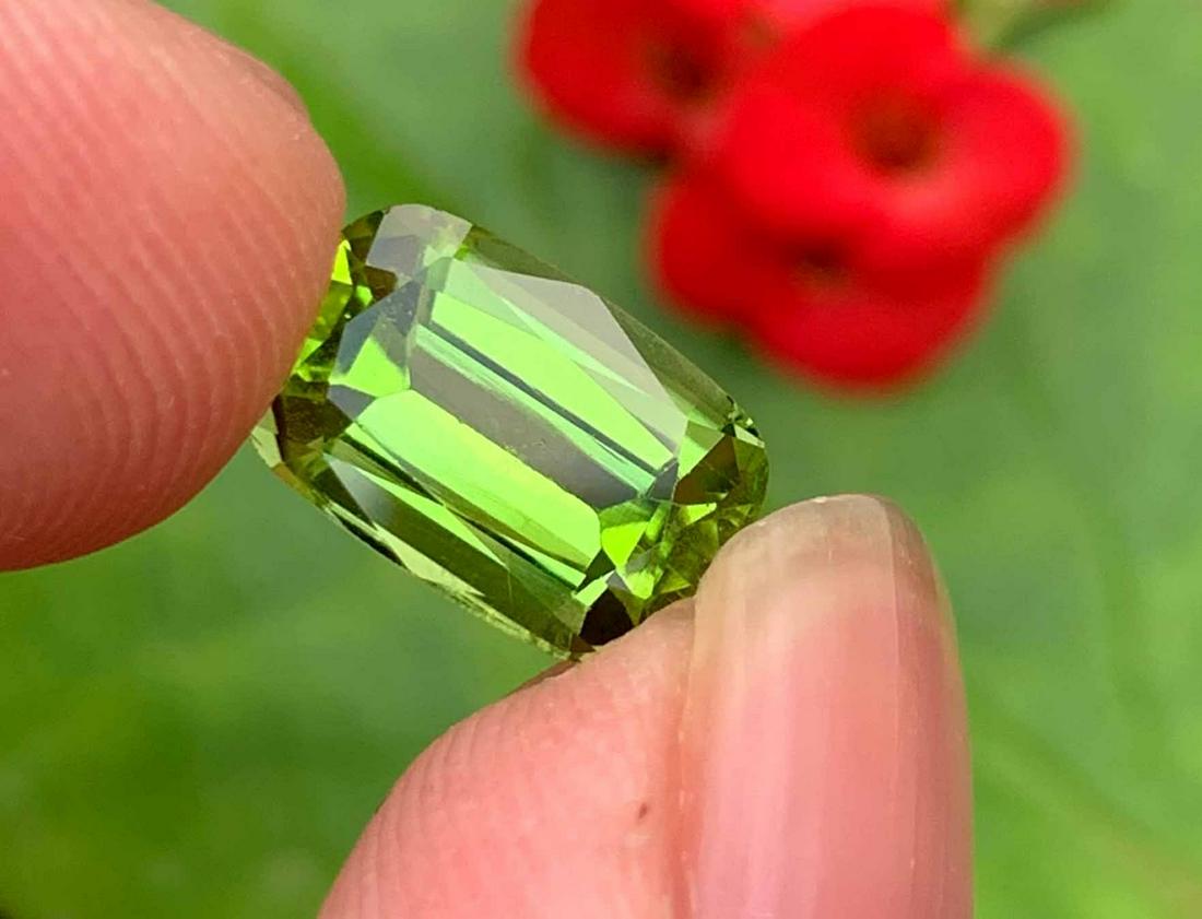 Top Color Oval Cut Peridot Loose Gemstone VVS 3.90 Carats (1 of 6)