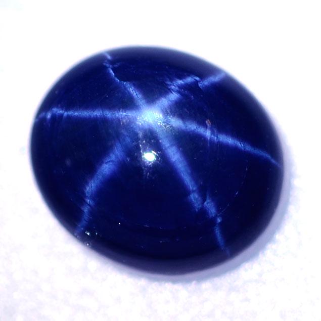 10.80 Cts Market Rare 6-Ray Flashing Star Sapphire (1 of 2)
