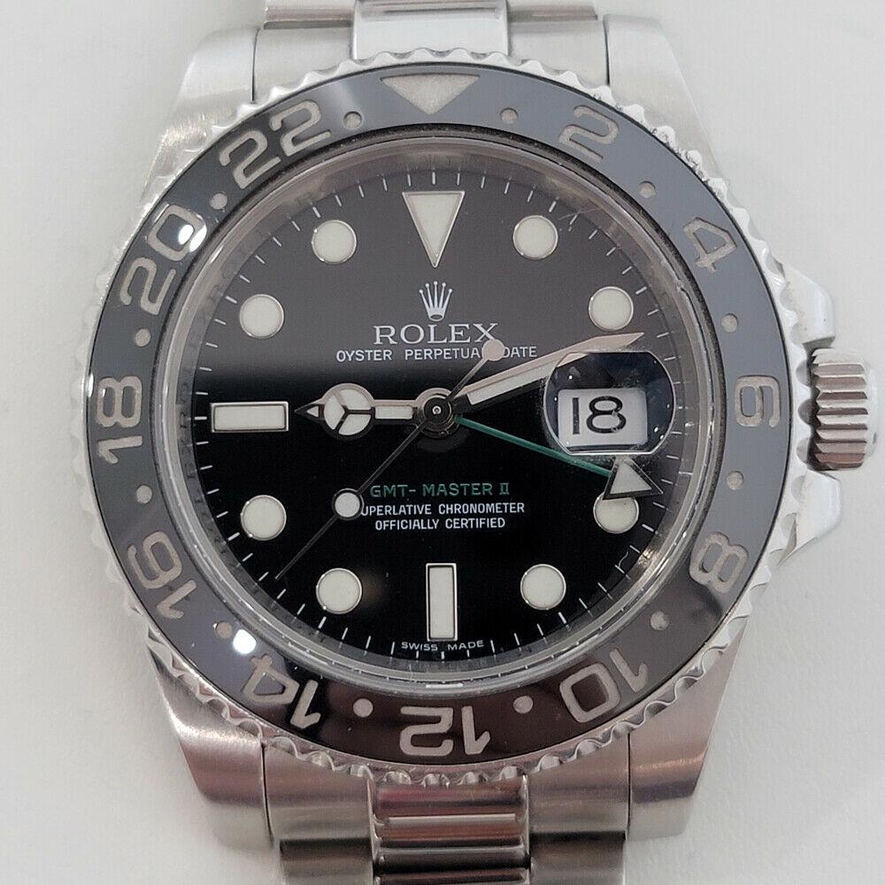 Mens Rolex GMT Master II Ref 116710LN Date Automatic 2000s w Pouch JAC14 (1 of 12)