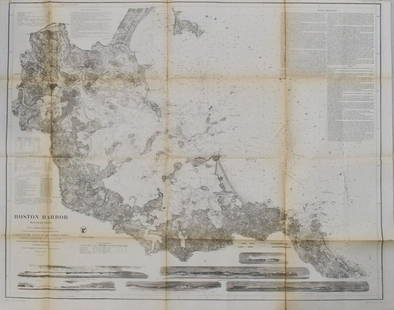 1857 US Coast Survey of Boston Harbor -- Boston Harbor, Massachusetts From a Trigonometrical Surveys: Title: 1857 US Coast Survey of Boston Harbor -- Boston Harbor, Massachusetts From a Trigonometrical SurveysCartographer: US Coast SurveyYear / Place: 1857Map Dimension (in.): 28 X 35.5 in. This is a