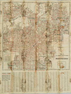 1925 Map of Los Angeles and Vicinity -- Map of Los Angeles and Vicinity: Title: 1925 Map of Los Angeles and Vicinity -- Map of Los Angeles and VicinityCartographer: For Security-First National BankYear / Place: 1925 ca., Los AngelesMap Dimension (in.): Main Map: 20 X 20