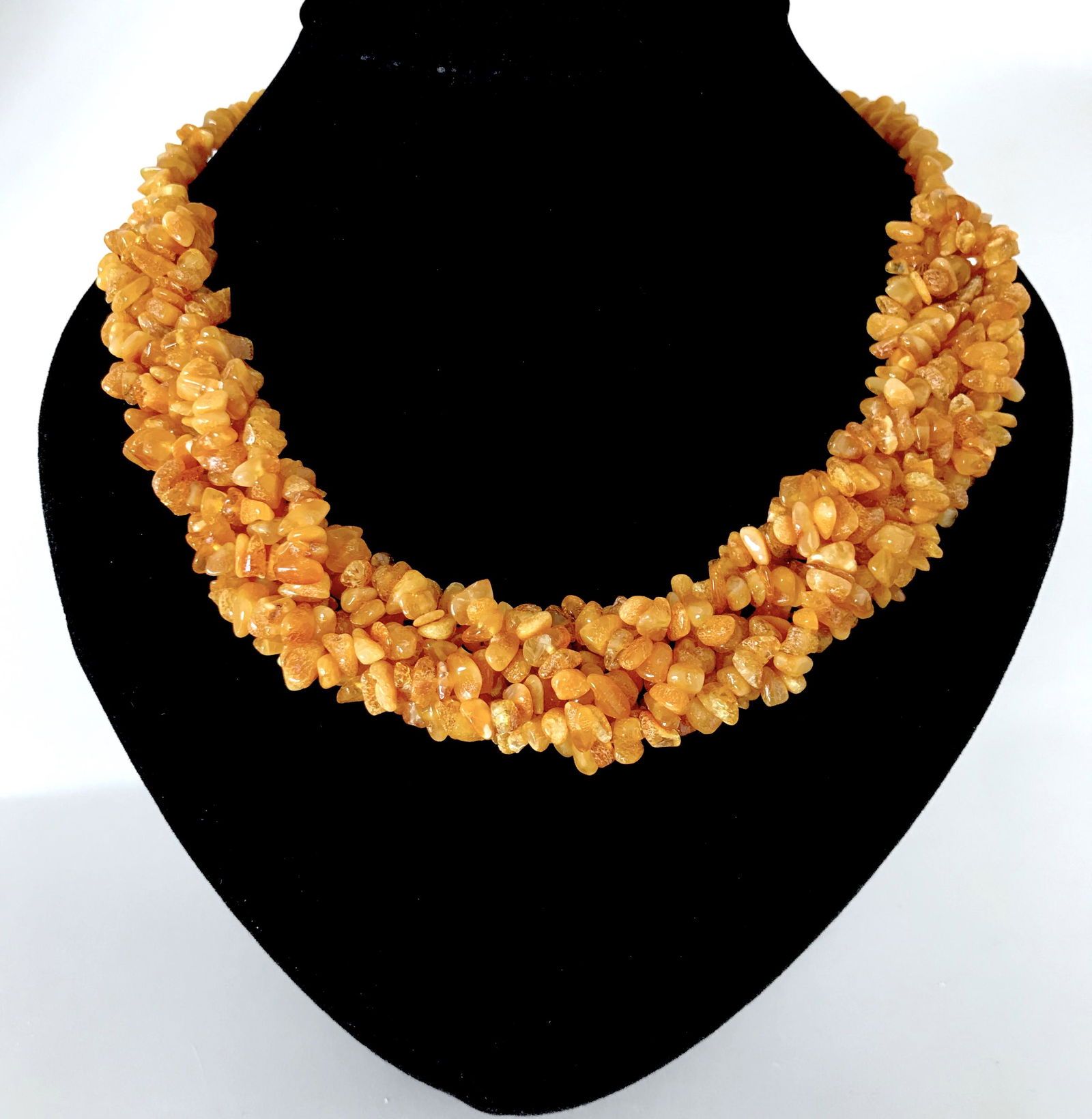 Alluring Unique Vintage Amber Cleopatra necklace (1 of 8)