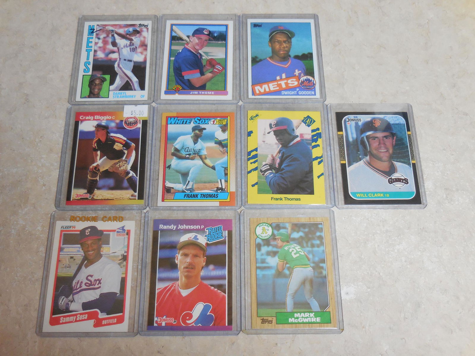 STAR & HOF BASEBALL ROOKIE CARD LOT (1 of 1)