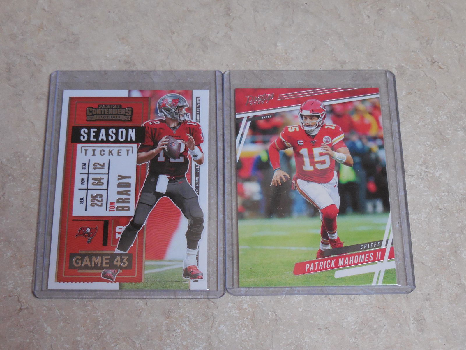 PATRICK MAHOMES & TOM BRADY CARD LOT (1 of 2)