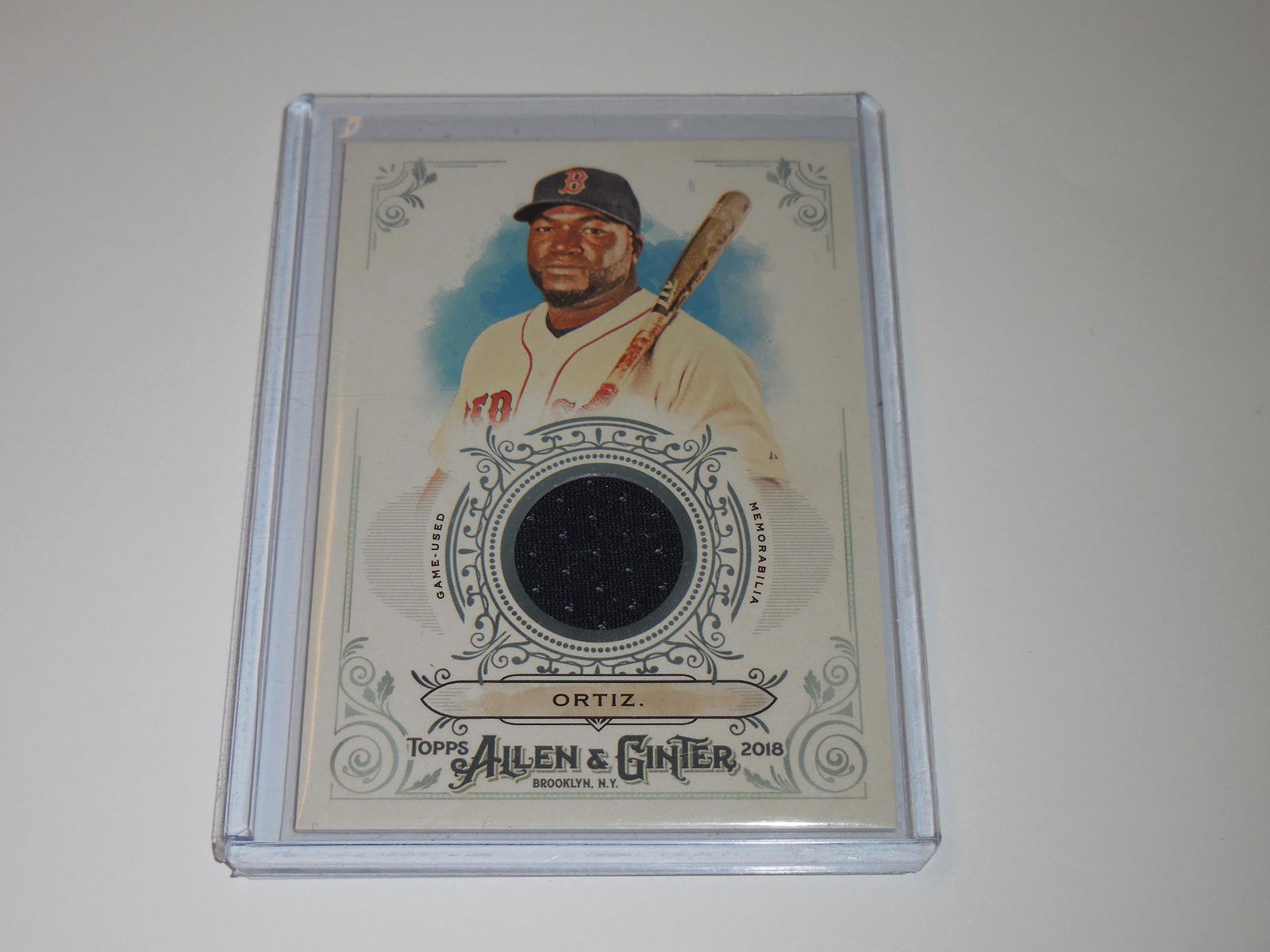 2018 ALLEN & GINTER DAVID ORTIZ JERSEY CARD (1 of 2)