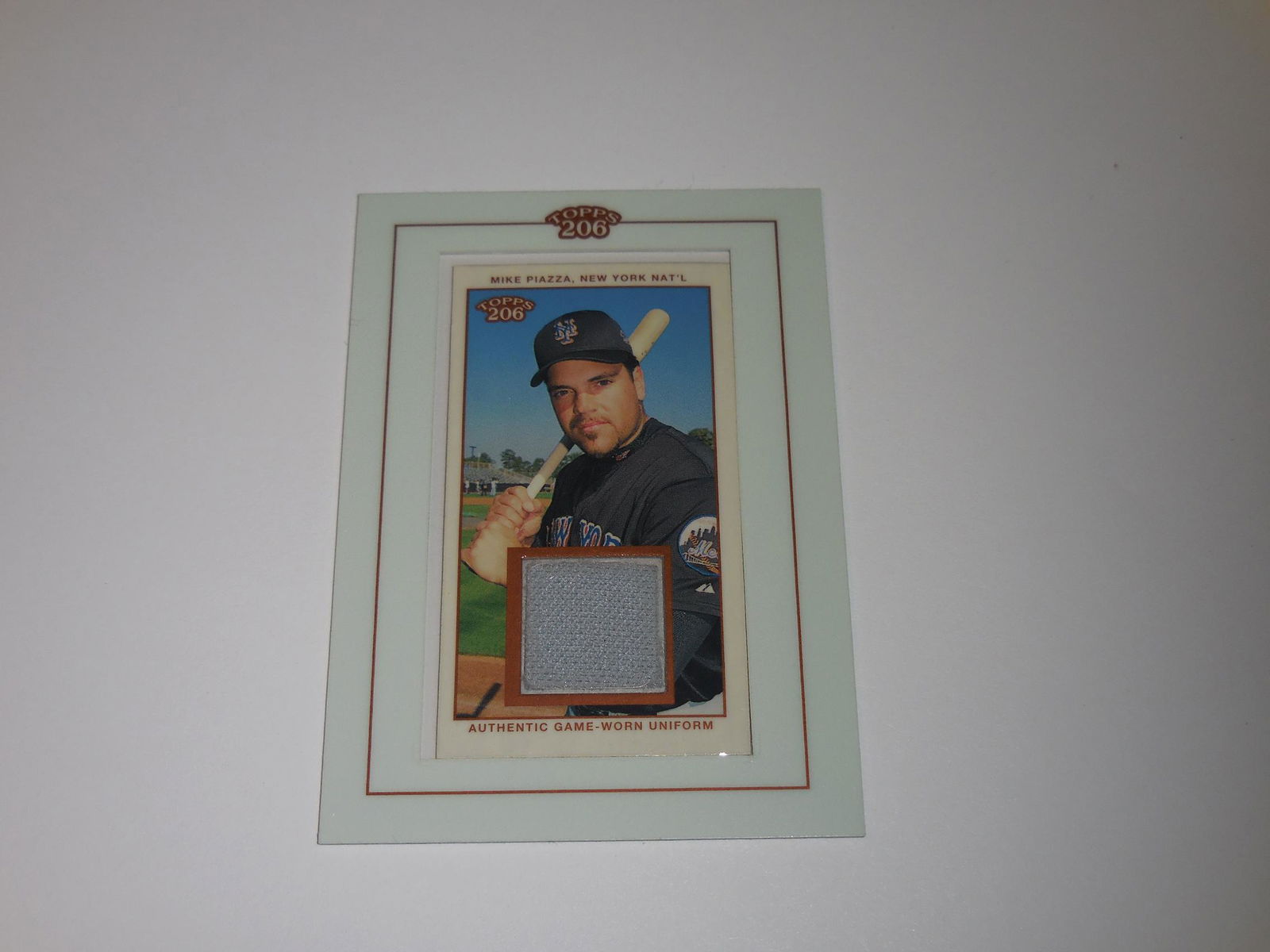 2002 TOPPS 206 MIKE PIAZZA GAME USED JERSEY (1 of 2)