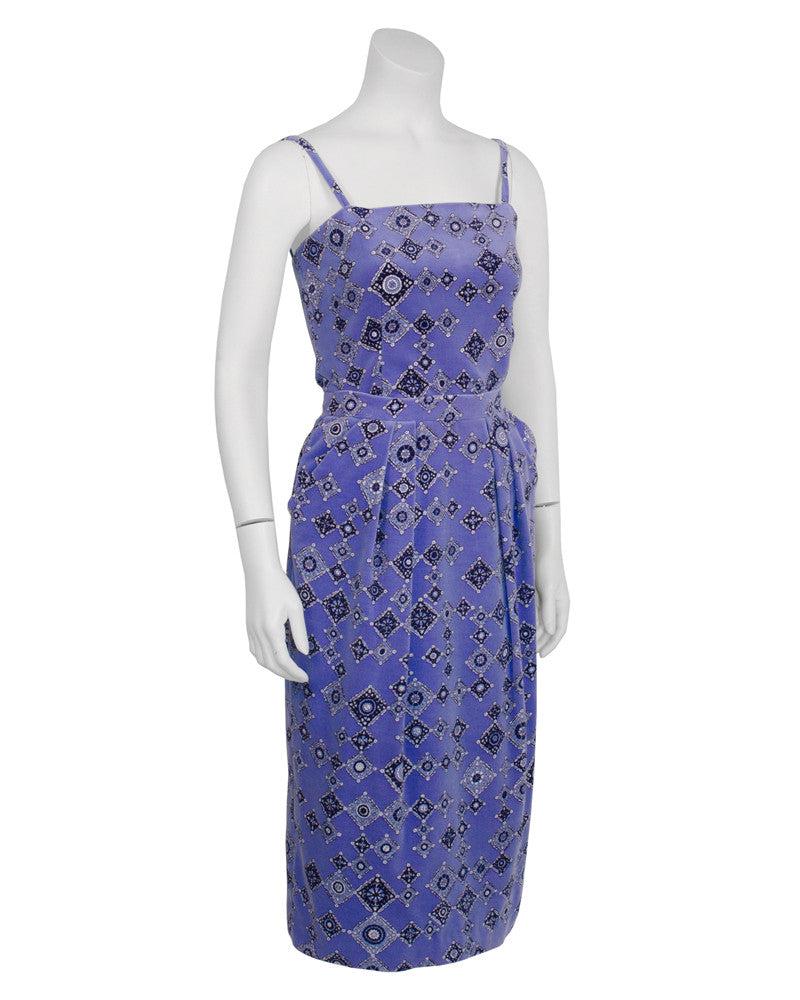 Emilio Pucci Blue Periwinkle Velvet Ensemble (1 of 6)