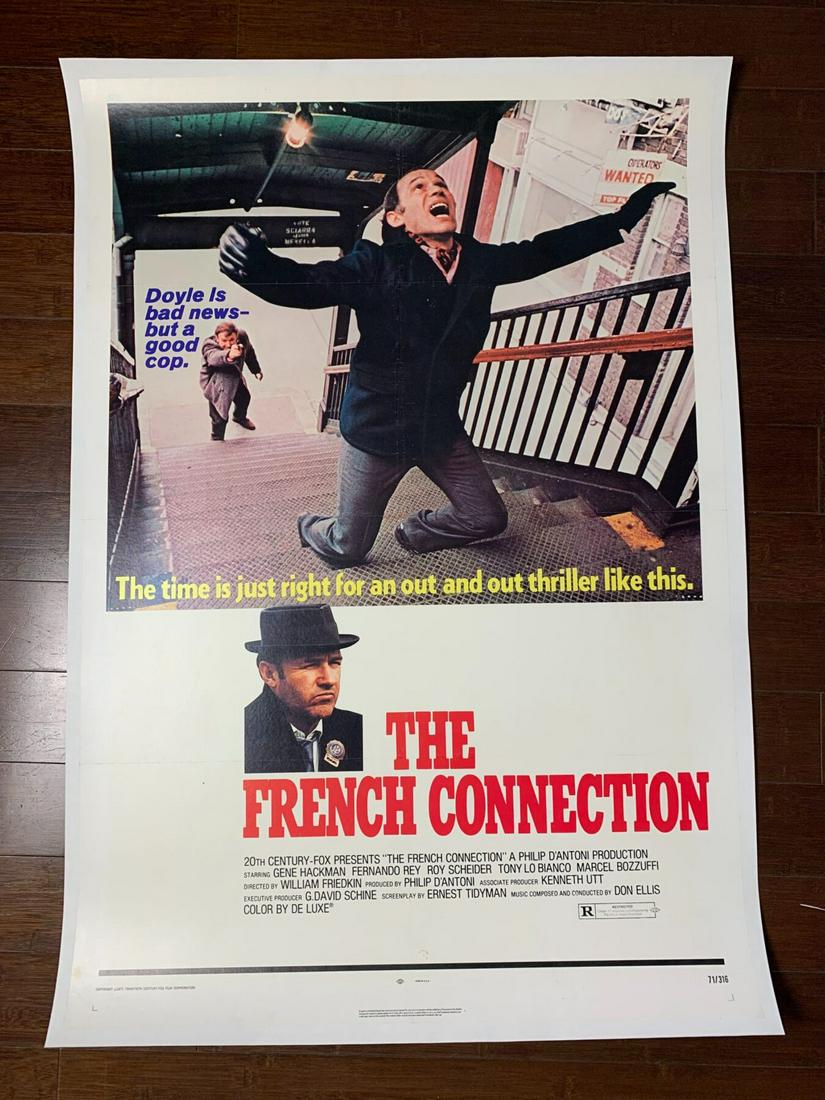 The French Connection - Gene Hackman (1971) US One Sheet Movie Poster LB (1 of 5)