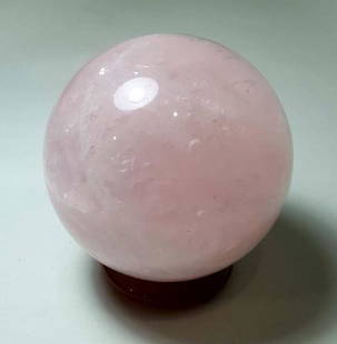 Lavender Rose Quartz Sphere High Grade - 953 Grams: Title: Lavender Rose Quartz Sphere High Grade - 953 GramsGemstones: MineralCarat Weights: 953 GramsSize/Dimensions: Diameter 88 mm Reserve: $200.00 Shipping:Domestic: Flat-rate of $75.00 to