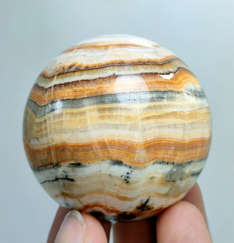 184 Gram Natural Bended Onyx Healing Sphere (1 of 4)