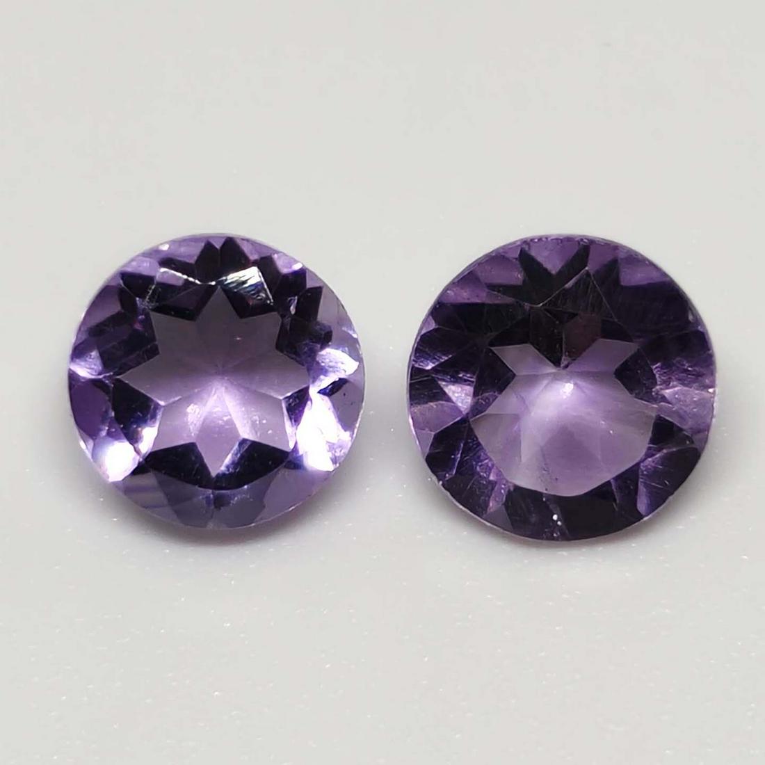 2.15 ct Natural Brazilian Amethyst Pair (1 of 2)