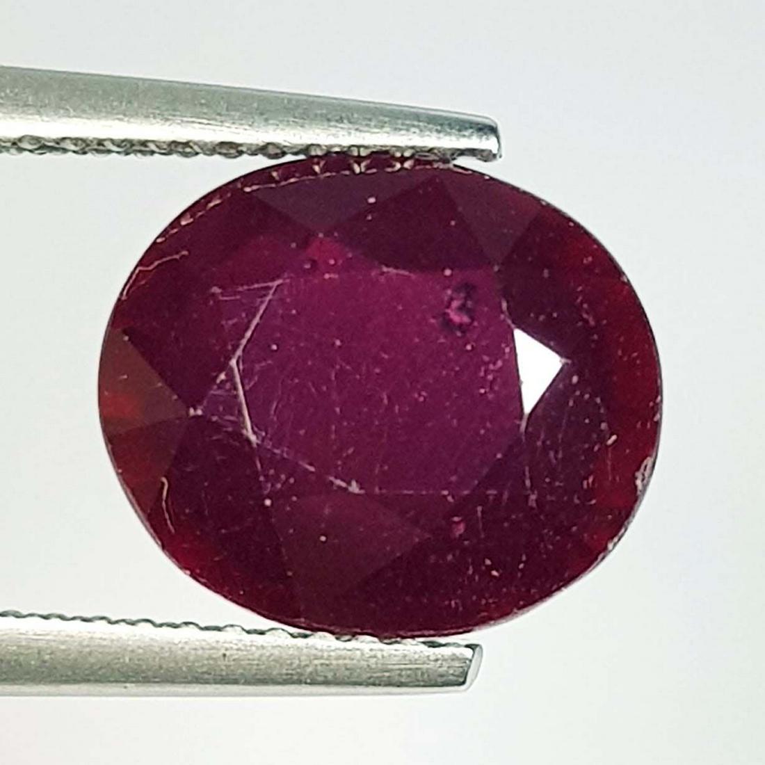 5.75 Ct  Natural Ruby Oval Cut (1 of 5)