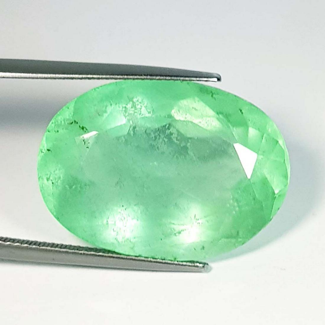 43.02 Ct Natural Green Fluorite Oval Cut (1 of 2)