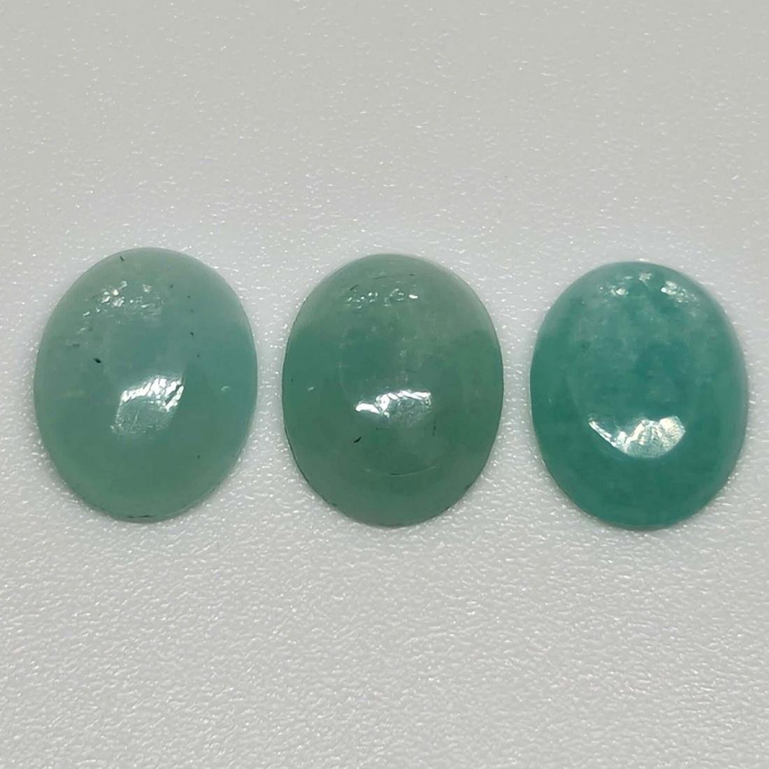 5 ct Natural Green Amazonite Cabochon Lot (1 of 1)
