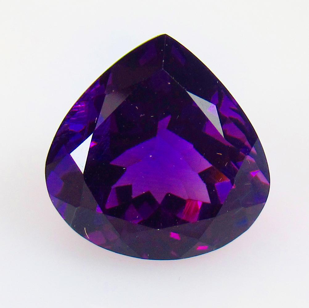 11.64 Ctw Natural Purple Amethyst Pear Cut (1 of 2)