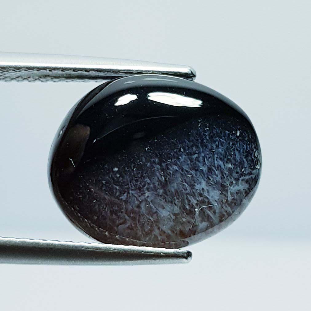 9.22 Ct Natural Black Agate (1 of 2)