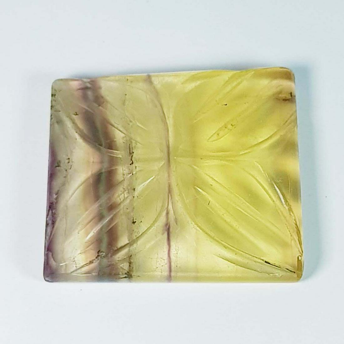 26.75 Ct Natural Fluorite Octagon Flower Cut (1 of 5)