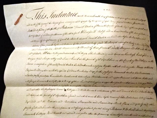 1770 English Manuscript London Vinegar Yard (1 of 4)