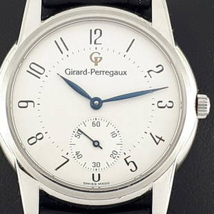 Girard-Perregaux - Classics Ultra Thin - Ref: 9040 - Men - 2011-present: Brand: Girard-Perregaux Model: Classics Ultra Thin Reference Number: 9040 Gender: Men Period: 1950-1959 Movement: Mechanical hand winding Case material: Steel Extras: No Box & Papers Type: Analogue