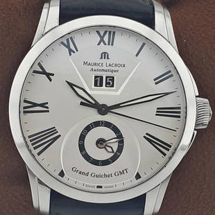 Maurice Lacroix - Grand Guichet GMT - Ref. PT6098 - Men - 2011-present: Brand: Maurice Lacroix Model: Grand Guichet GMT Reference Number: Ref. FC-292 Gender: Men Period: 2011-present Movement: Mechanical automatic Case material: Steel Extras: No Box & Papers Type: