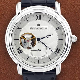 Maurice Lacroix - Master Piece - Ref: MP7108 - Men - 2011-present: Brand: Maurice Lacroix Model: Master Piece Reference Number: Ref: MP7108 Gender: Men Period: 2011-present Movement: Mechanical hand winding Case material: Steel Extras: Only Box Type: Analogue